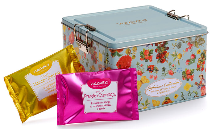 Neavita Bauletto Infusions Collection Selezione Tisane e Infusi foglia intera 15 filtri assortiti  