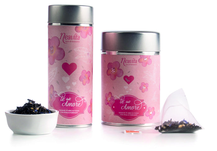 Neavita Silver Tin Tisana Sfusa Te Amore New - Taglio Tisana 60g  