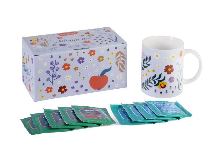Neavita Bloom Box AZZURRA Tazza + 9 Filtri Tisana