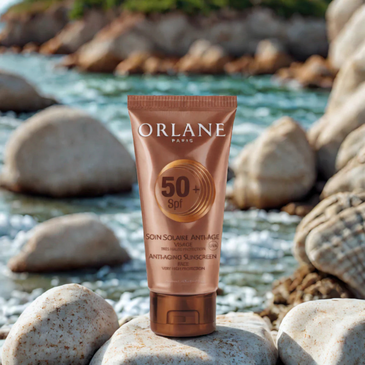 Orlane Soin Solaire SPF 50+ protezione solare viso anti-age