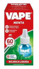 Vape Ricarica Liqida 480 Ore Menta Anti-Zanzare Comuni E Tigre Insetticida Ricarica Liquida 36ml  