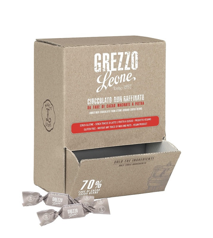 Leone Cioccolato Grezzo Alla Pietra Lingottino 2 Kg