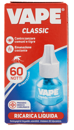 Vape | Ricarica Liquida Anti-Zanzare Classic 60 Notti  
