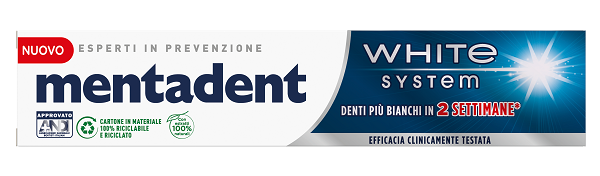 MENTADENT WHITE SYSTEM 75ML  