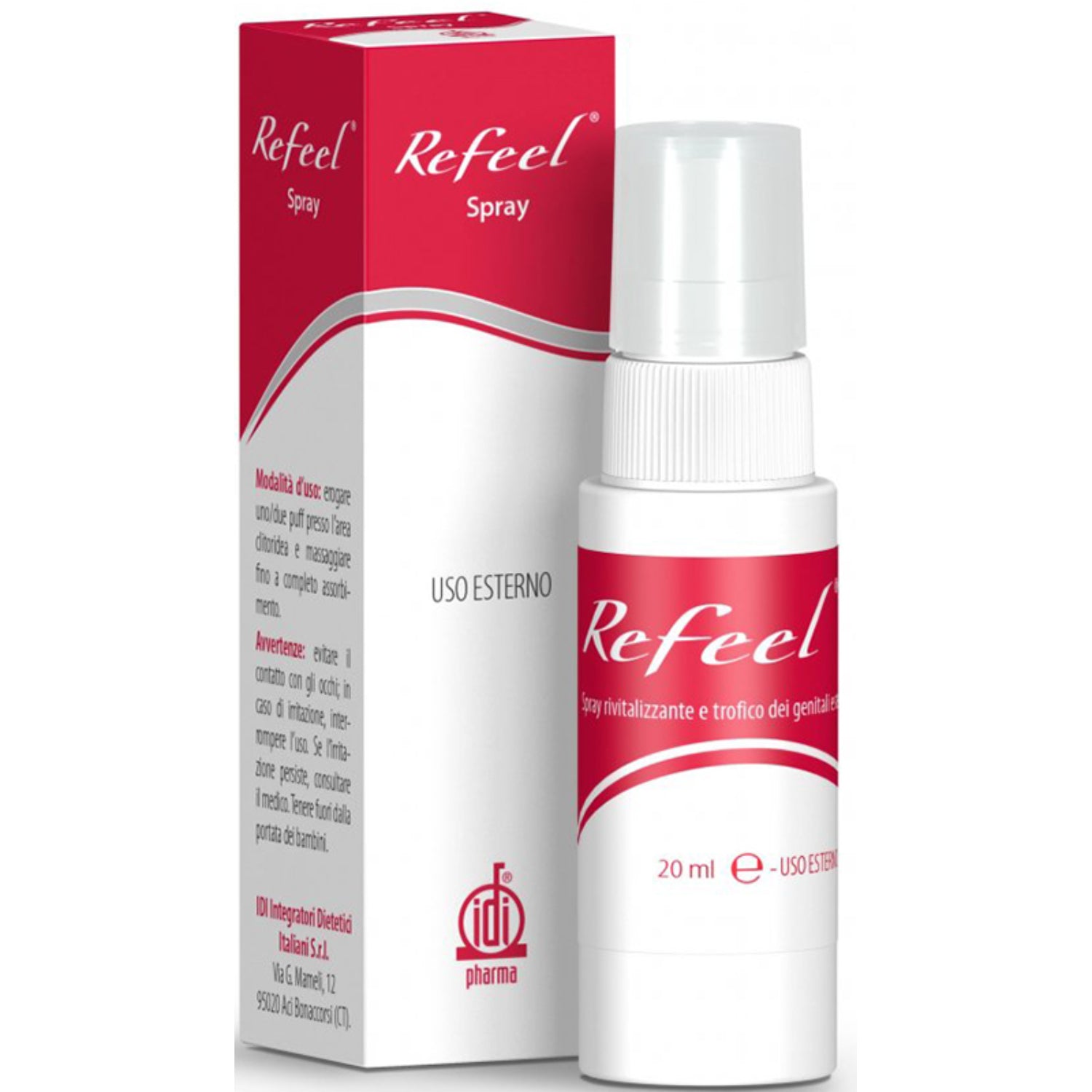 Refeel | Spray Rivitalizzante Genitali Esterni Visnadina | Flacone 20 ml