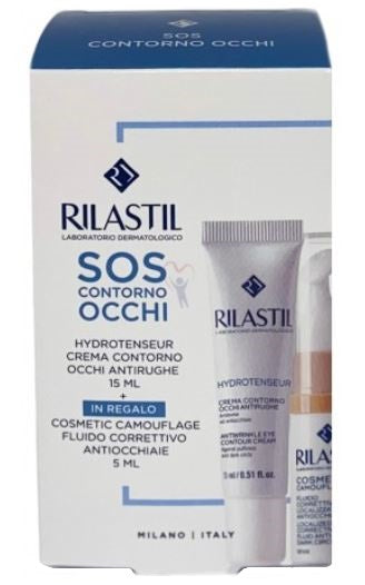 RILASTIL HYDROTENSEUR COFANETTO OCCHI Crema Contorno Occhi 15 ml + Fluido Correttivo Anti-occhiaie 5 ml  