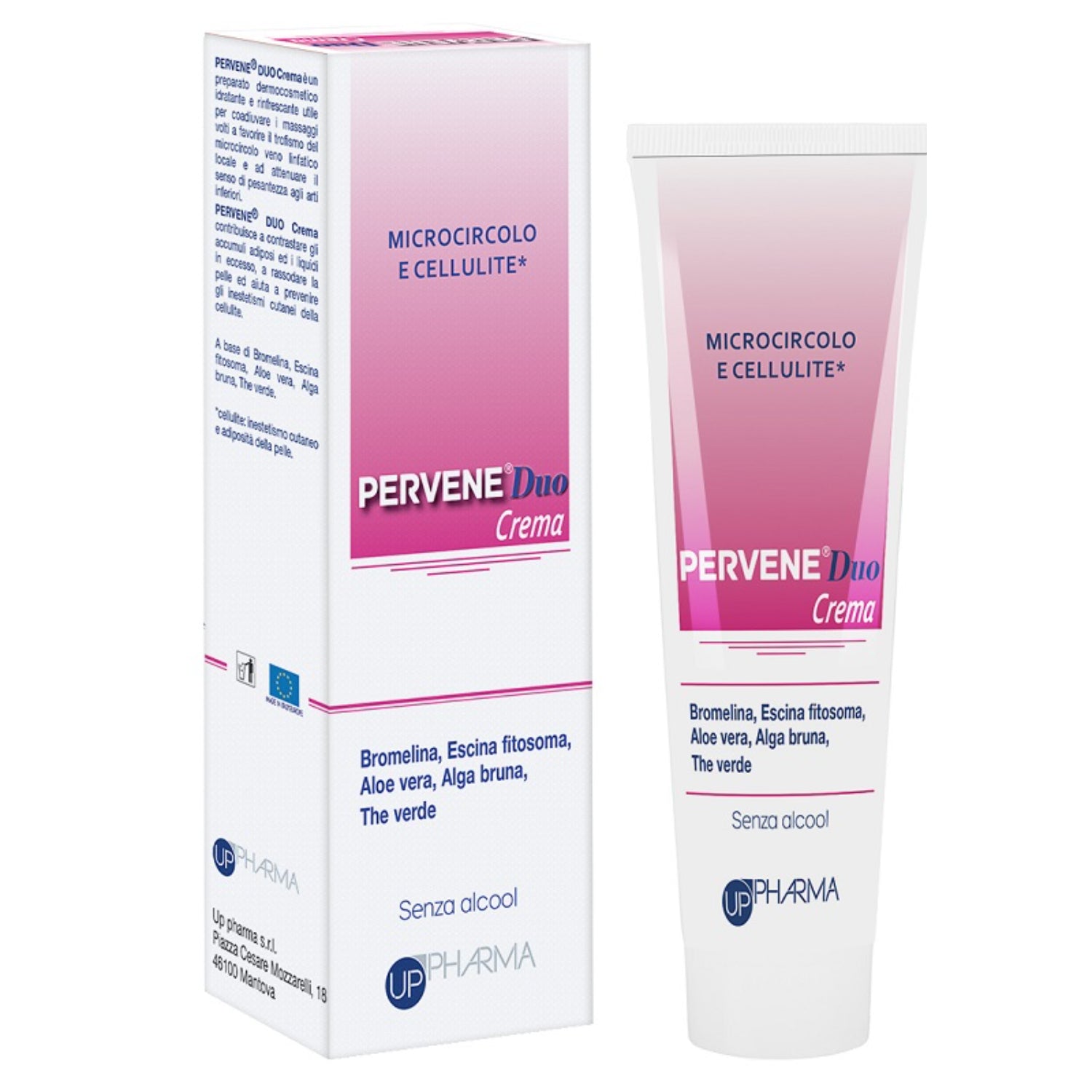 Pervene Duo | Crema Gambe Drenante Anticellulite con Bromelina | 150 ml
