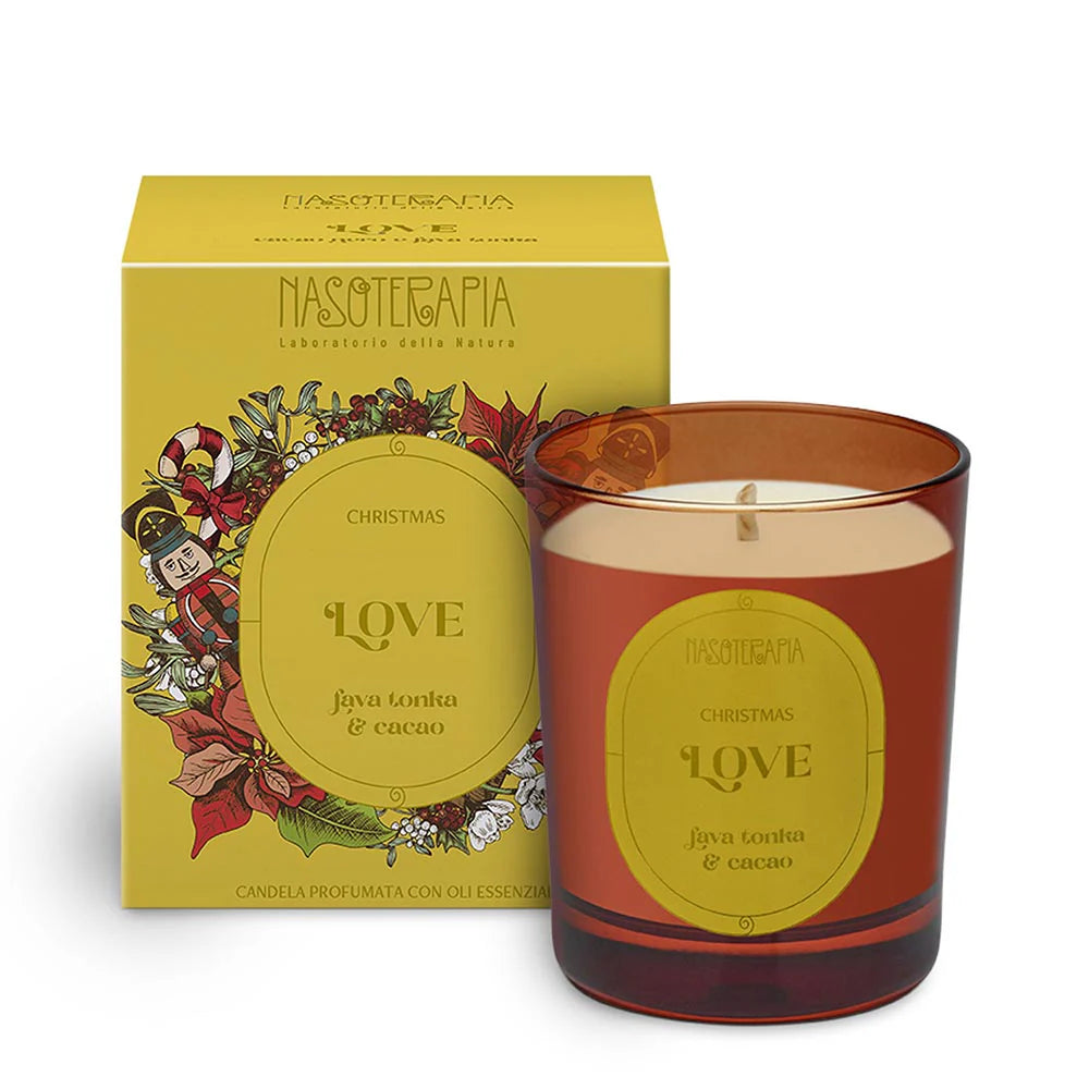 Nasoterapia Candela Profumata Christmas Love Fava Tonka & Cacao 180g