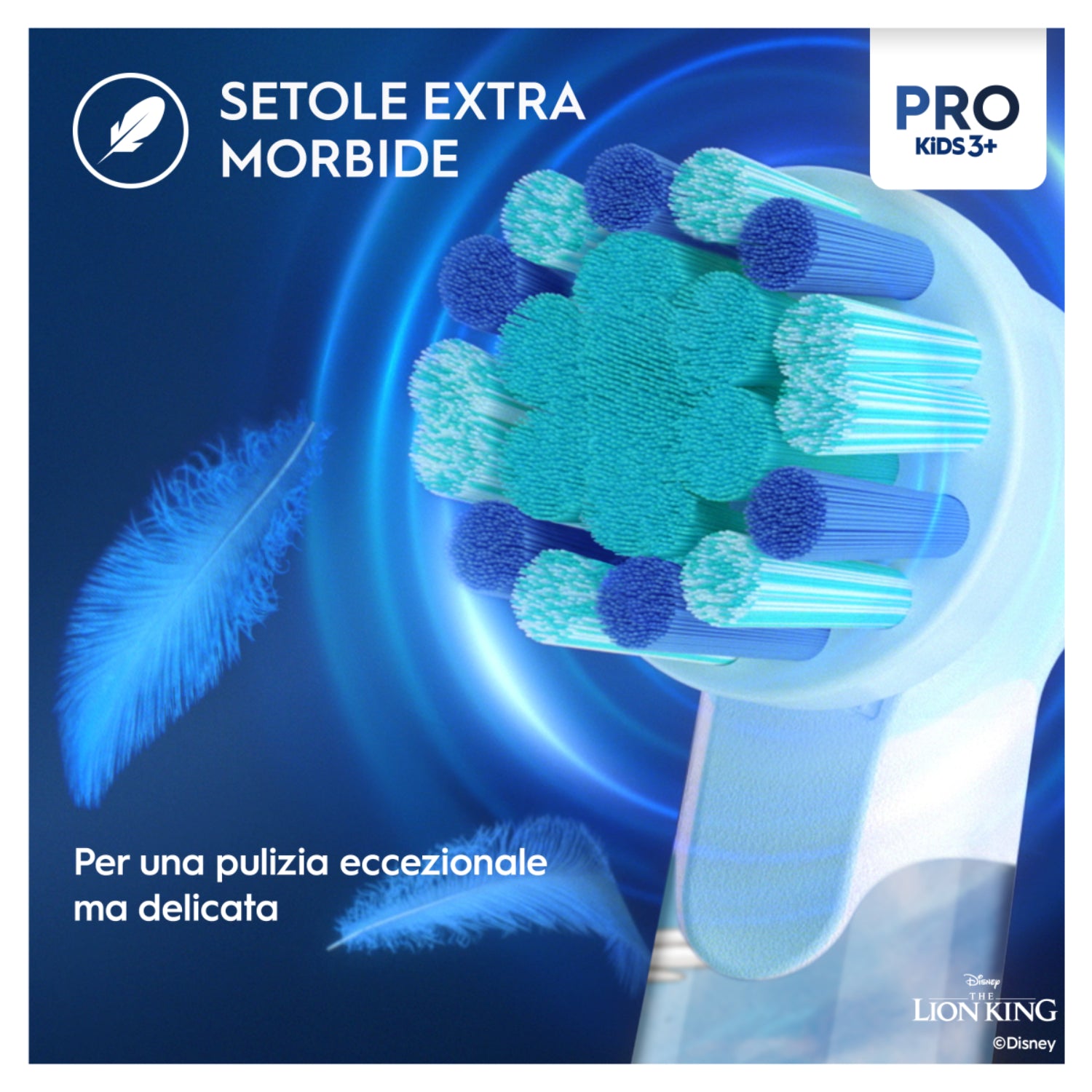 Oral-B Pro Kids 3+ Re Leone | Spazzolino Elettrico Bambini Ricaricabile | Modalità Delicata + App Disney 6