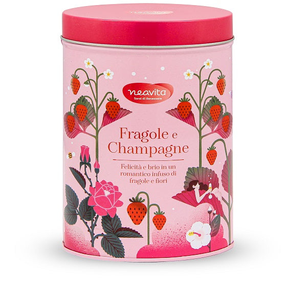 Neavita Filtroscrigno Fragole E Champagne Oval Tin 12 Filtri