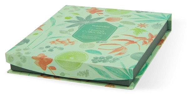 Neavita Cofanetto Bio Verde Quadrato Tisana Collection A 9 Scomparti Con 27 Tisane