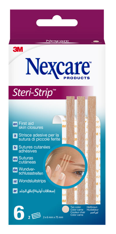 NEXCARE STERI STRIP CARNE 6X75  