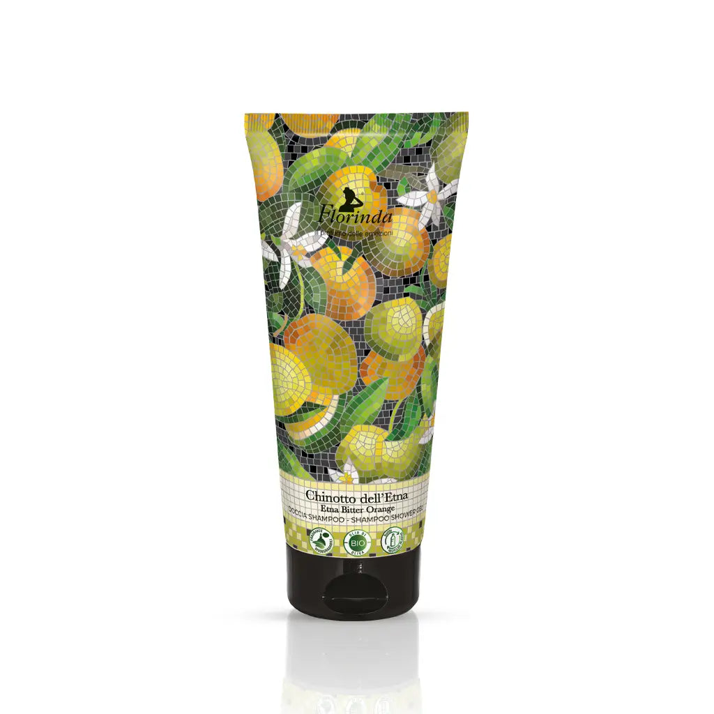 Florinda Chinotto Dell'Etna | Doccia Shampoo Mosaici Italiani | 200 ml  