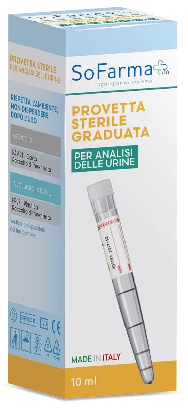 Sofarmapiù Provetta Urina Graduata 10ml

