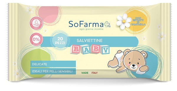 Sofarmapiù Salviettine Camomilla Baby 20 Pezzi  