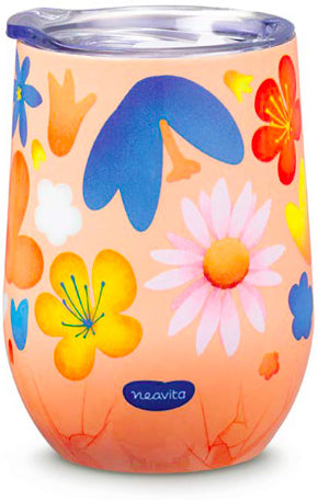 Neavita Infusion Bouquet Mug Tazza Thermos In Acciaio Arancione 330ml