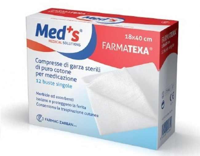 GARZA MEDS 12/12 18X40CM 12PZ  