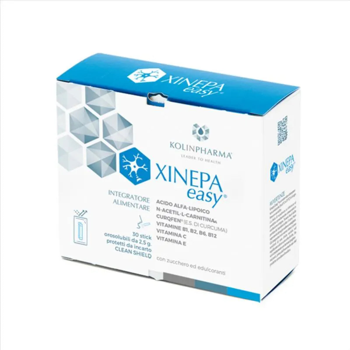 Xinepa Easy | Integratore Sistema Nervoso Carnitina e Curcuma | 30 Stick  