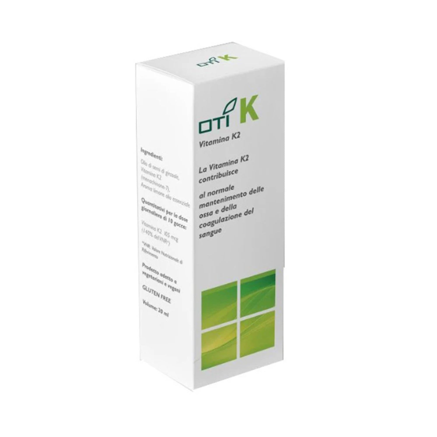 OTI K Vitamina K2 integratore gocce menachinone-7 ossa 20 ml