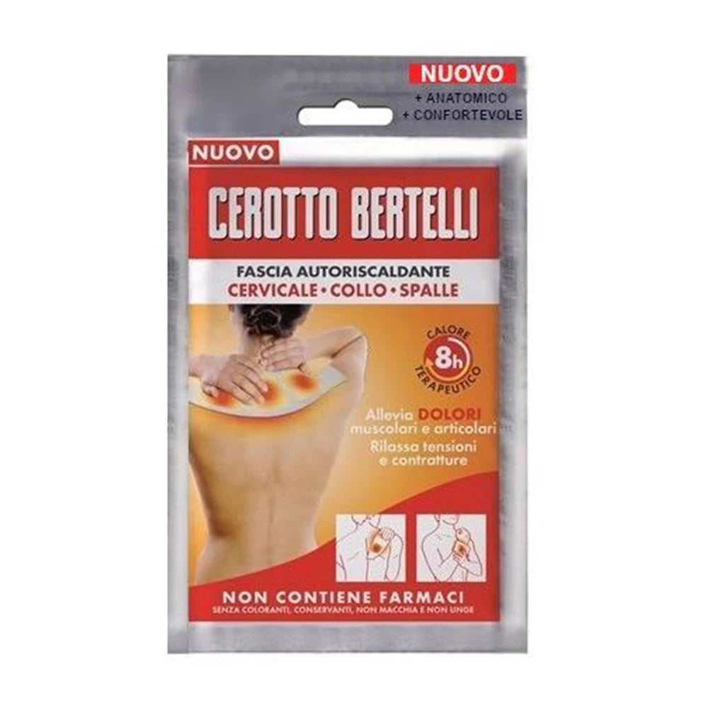 Bertelli | Fascia Autoriscaldante Cervicale Collo e Spalle | 1 Pezzo
