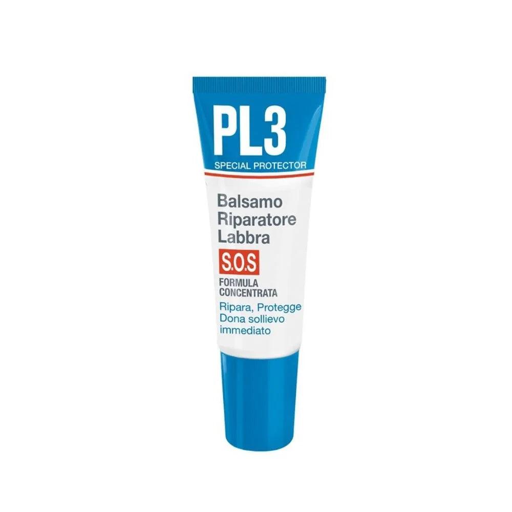PL3 S.O.S. | Balsamo Labbra Riparatore con Acido Ialuronico e Ceramidi | 7,5ml