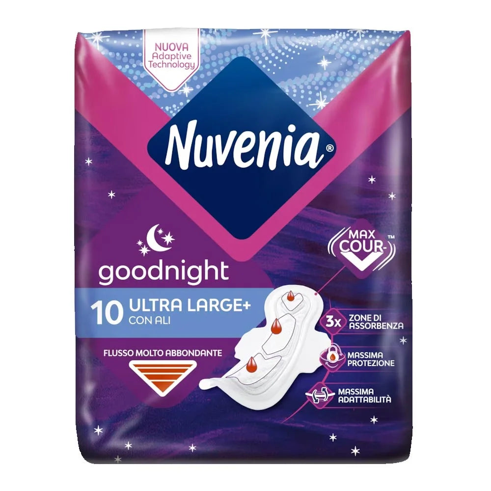 Nuvenia Assorbenti Notte Ultra L Con Ali 10 Pezzi