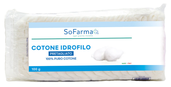 Sofarmapiù Cotone Idrofilo Pretagliato 100g  