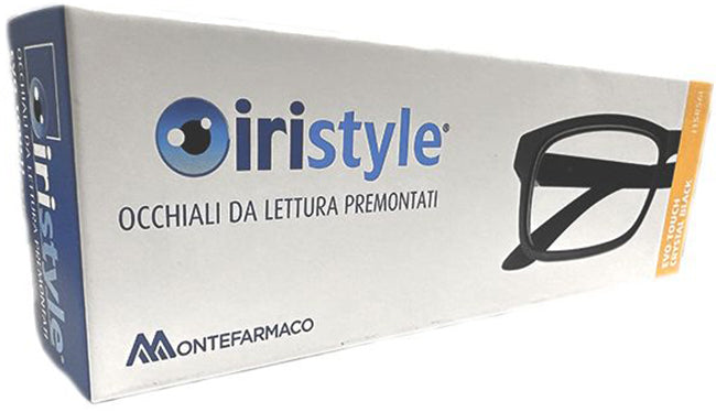 Iristyle Evo Touch Crystal Black Occhiali Da Lettura Premontati Diottria +1,5