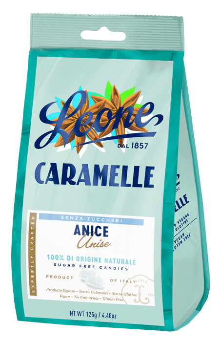 Leone Caramelle Senza Zucchero Anice Sacchetto 125g