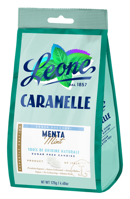 Leone Caramelle Senza Zuccheri Menta In Sacchetto Da 125g