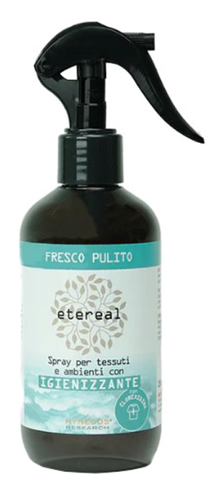 Etereal Fresco Pulito | Spray Profumato Tessuti e Ambiente Igienizzante | 250 ml  