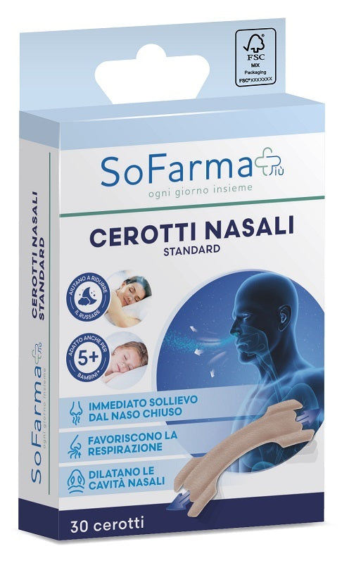 Sofarmapiù Cerotti Nasali Classici 30 Pezzi  