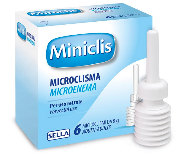 Miniclis Adulti microclisma lassativo 6 pezzi da 9 g