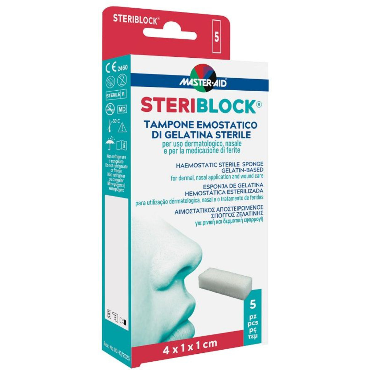 Master Aid Steriblock Tampone Emostatico Nasale | 5 Pezzi  