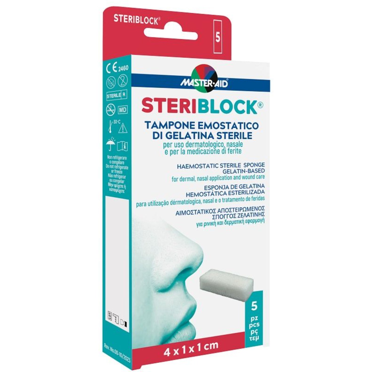 Master Aid Steriblock Tampone Emostatico Nasale | 5 Pezzi