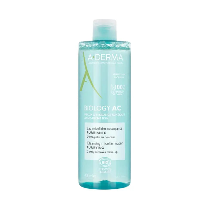 A-Derma Biology AC | Acqua Micellare Detergente Purificante Pelle Grassa | 400ml  