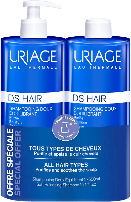 Uriage - Ds Hair Shampoo Delicato Promo Bipack 2 X 500ml 
