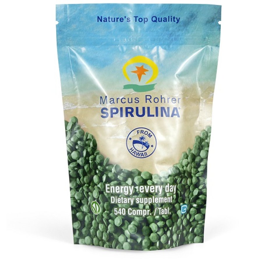 Marcus Rohrer Spirulina | Integratore Spirulina Vegano | 540 Compresse