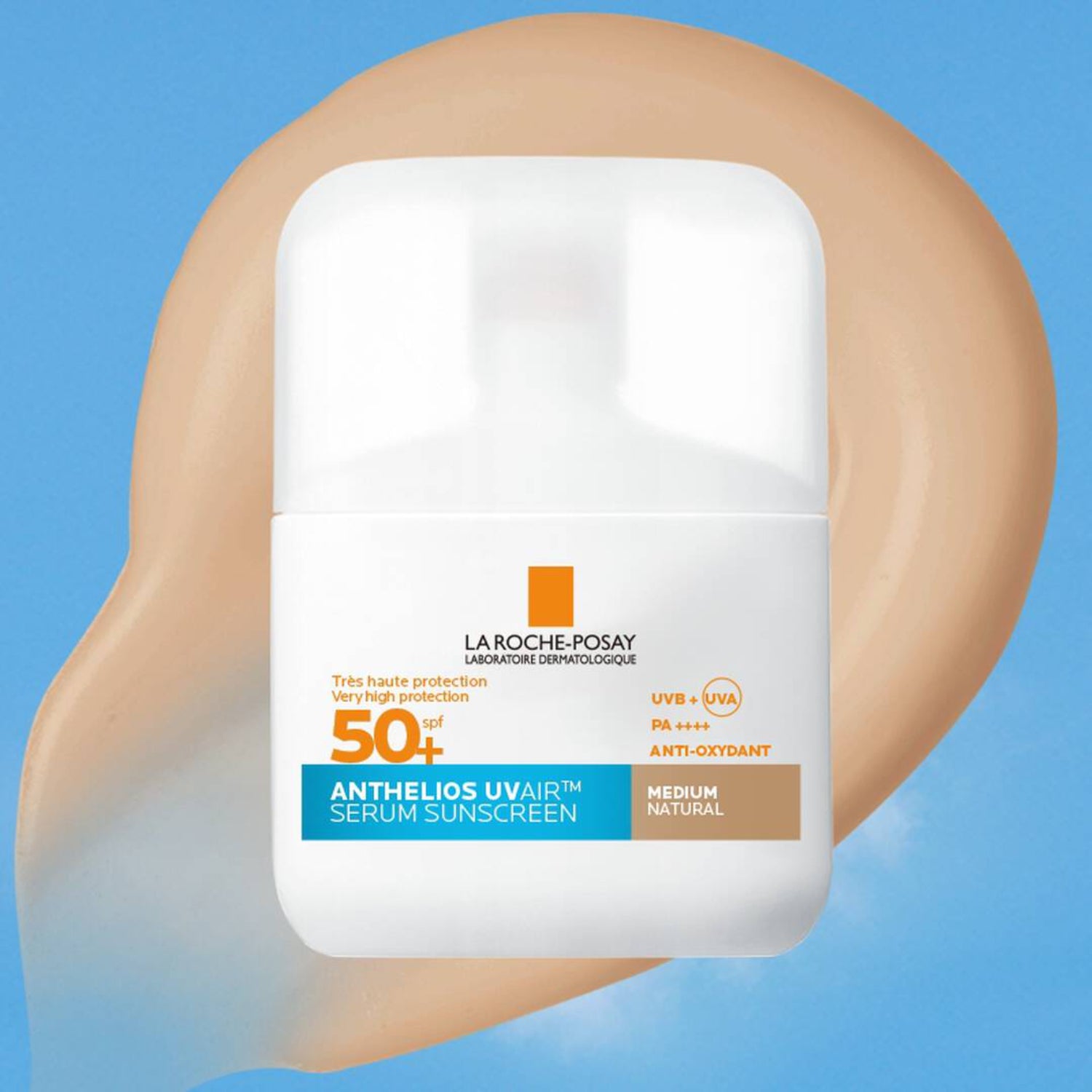 La Roche Posay Anthelios UVAir Siero Solare Colorato SPF50+ Medium | Protezione Solare Colorato | 50ml