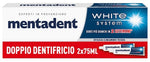 MENTADENT WHITE SYSTEM2PZ 75ML  