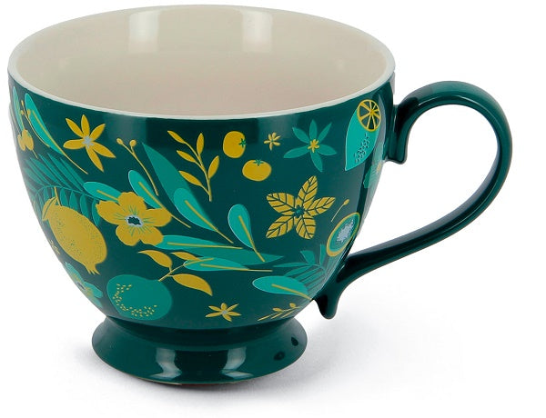 Neavita Mug In Ceramica New Bone China Verde Bosco Tisana 450ml