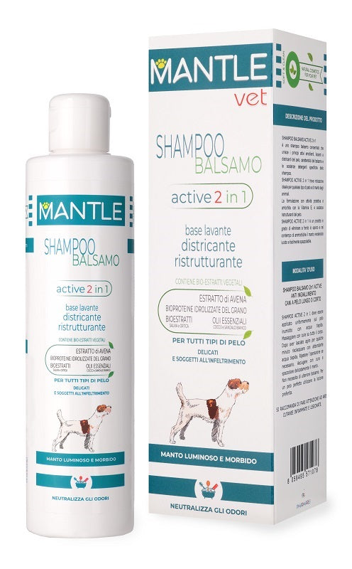 MANTLE VET SHAMPOO 2IN1 250ML