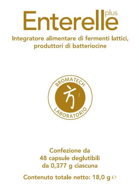 Enterelle Plus | Fermenti Lattici Produttori di Batteriocine | 48 Capsule  