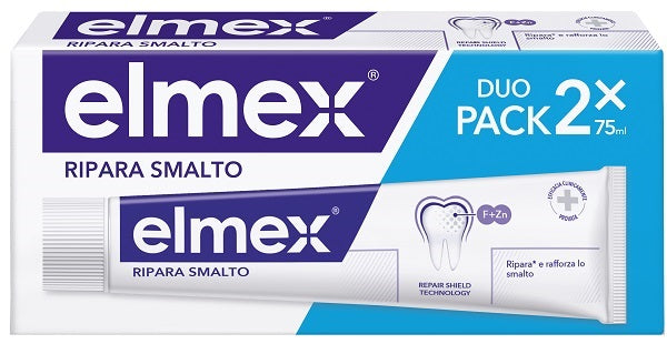 Elmex Ripara Smalto Repair Shield Technology fluoruro 1450 ppm duopack 2 x 75 ml