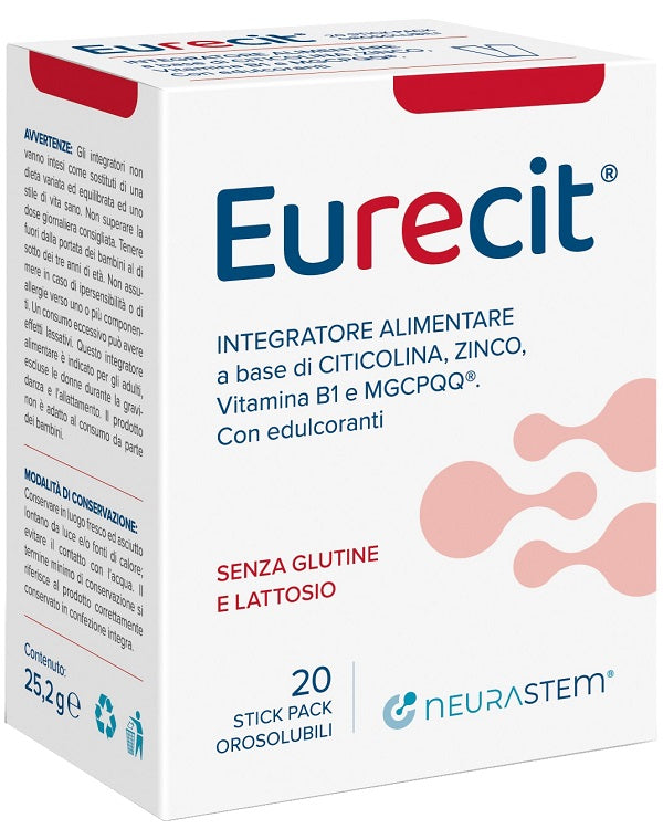 EURECIT 20STICK PACK OROSOLUB  