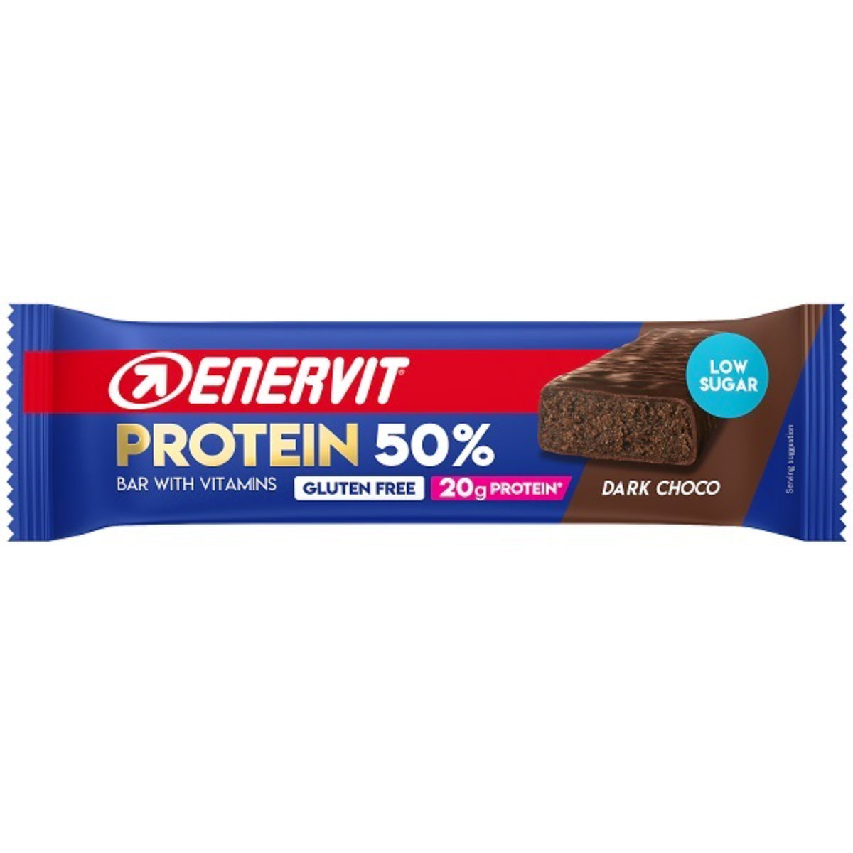 Enervit Protein Bar 50% Dark Choco | Barretta Proteica Post Allenamento 40 g  