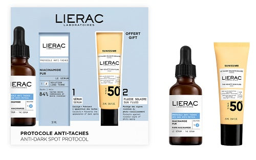 Lierac Protocollo Anti-Macchie | Siero Illuminante + Fluido Solare SPF50+ Omaggio | 30 ml + 25 ml
