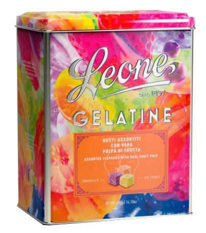 Leone Latta Large Cubifrutta Gelatine Di Frutta Gusti Assortiti 400g
