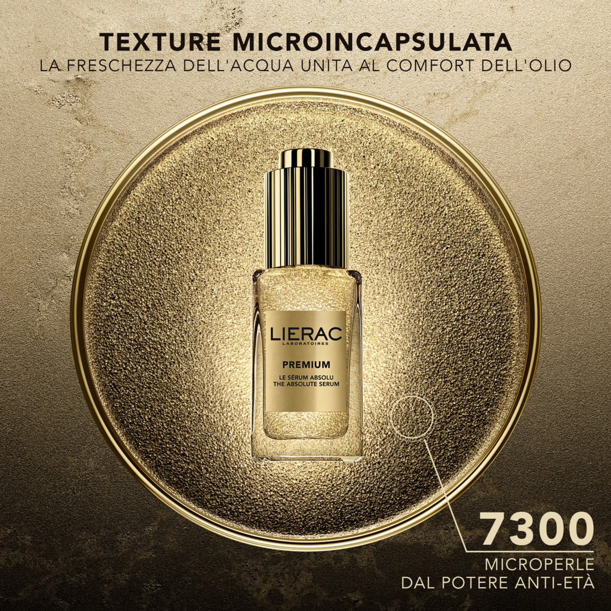 Lierac Premium Siero Assoluto texture microincapsulata con microperle