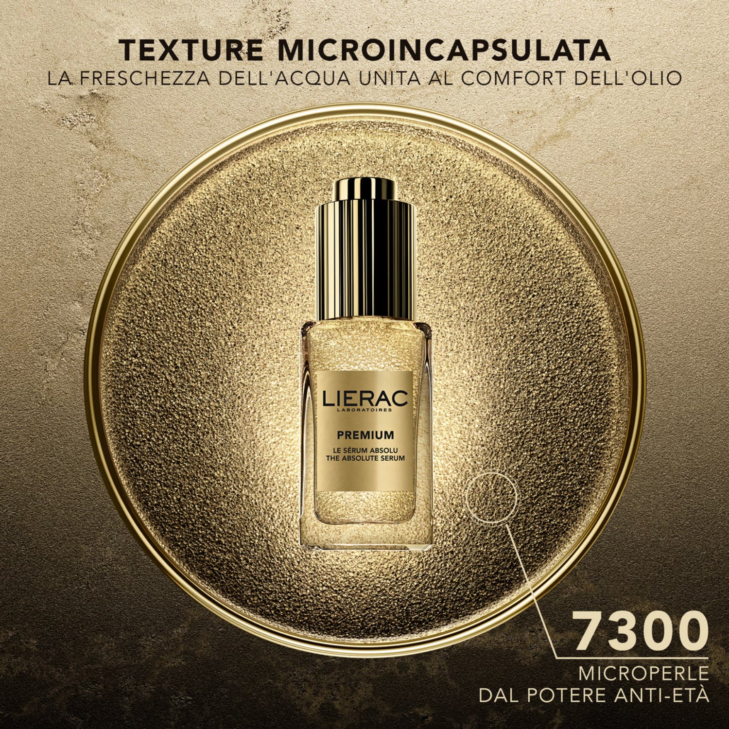 Lierac Premium Siero Assoluto texture microincapsulata con microperle